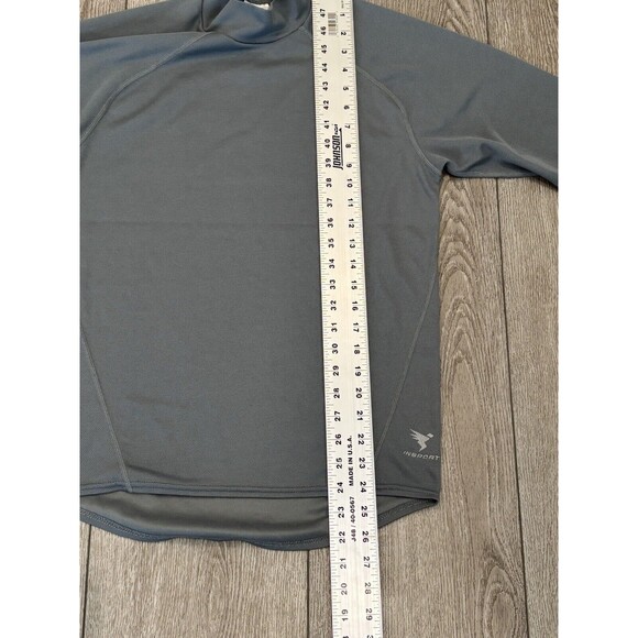 INSPORT POLARTEC Long Sleeve Shirt Grey Men’s Small Made In the USA Hiking - Picture 6 of 7